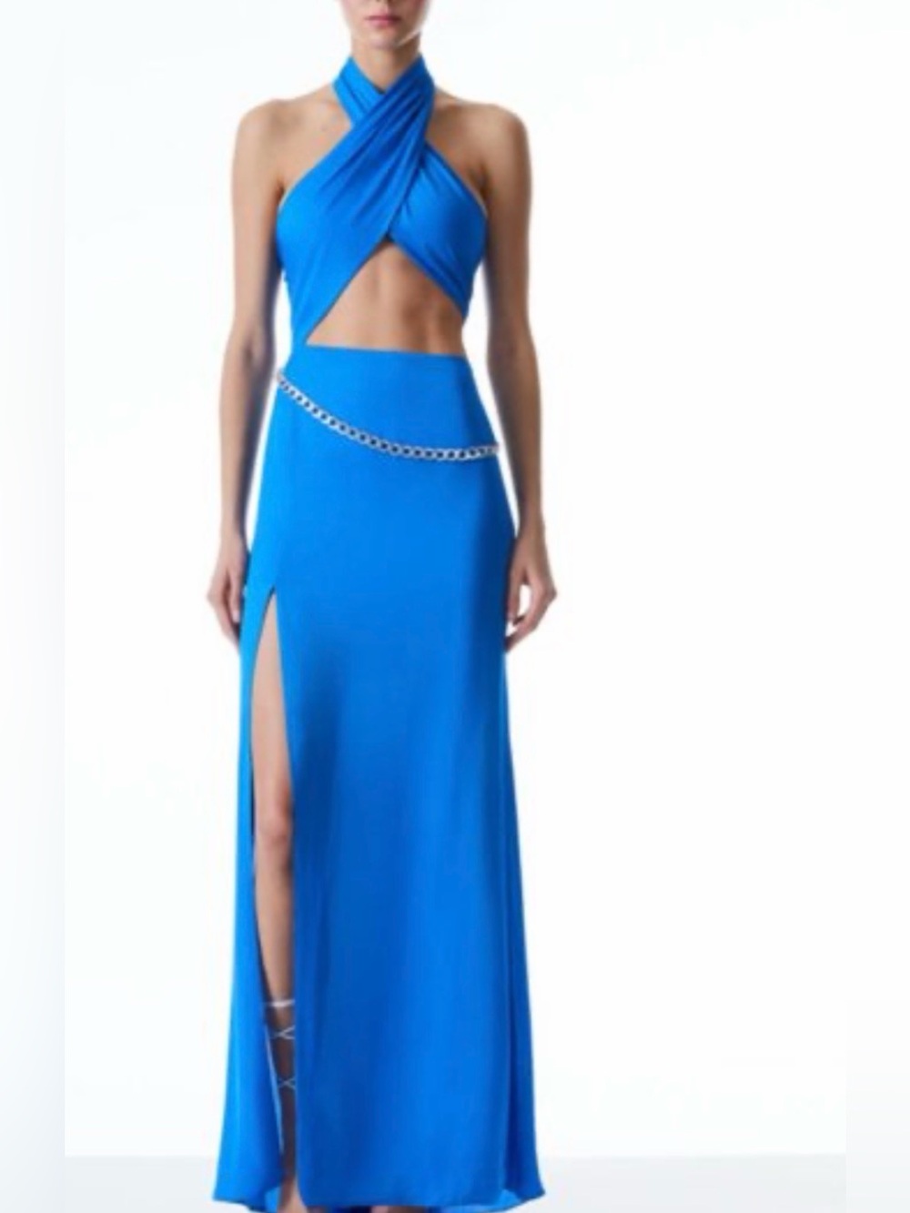 Alice and Olivia - May Halter Gown (Maxi Dress) in Royal Blue